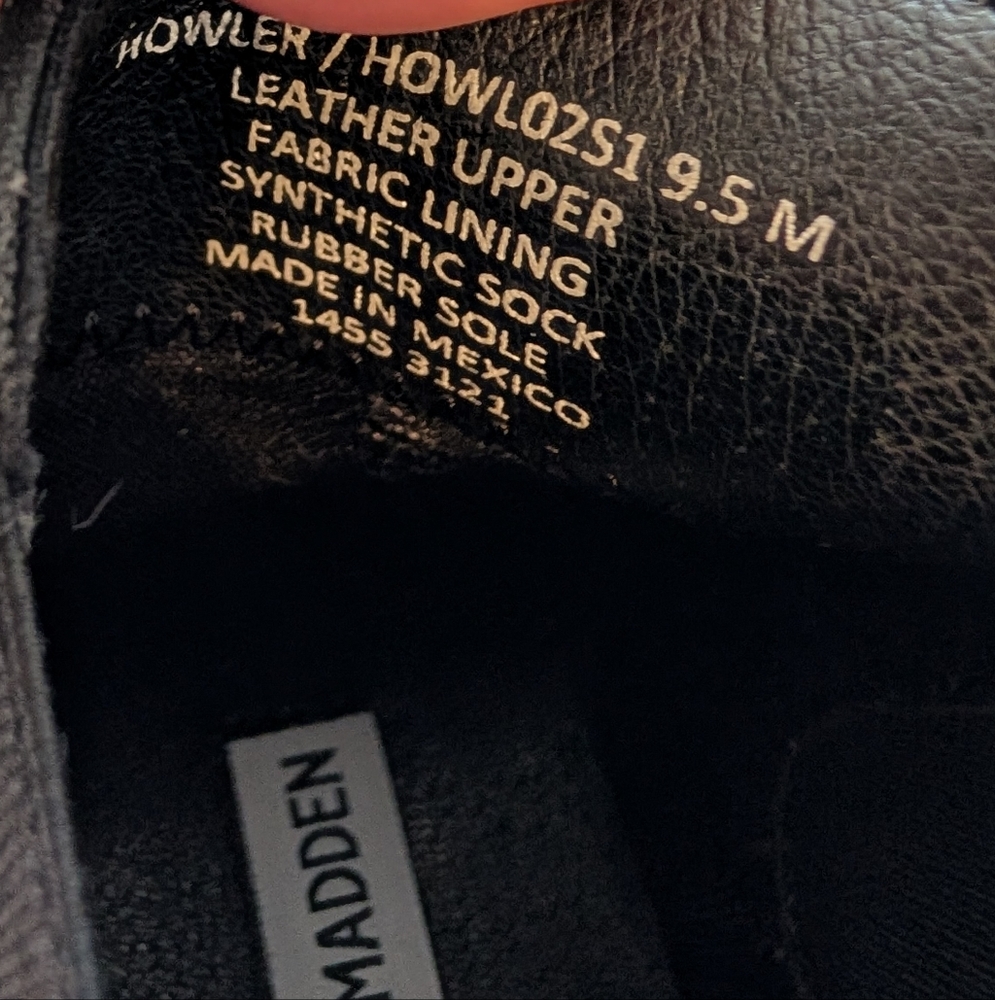 Steve Madden Y2K Black Howler Boots. Size 9.5 - Picture 7 of 12